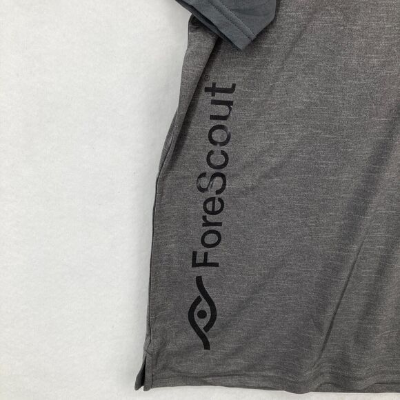 Roots 73 Rapid Lake SS Polo Shirt Mens 2XL Charcoal Gray Forescout Logo NWT - Picture 2 of 13